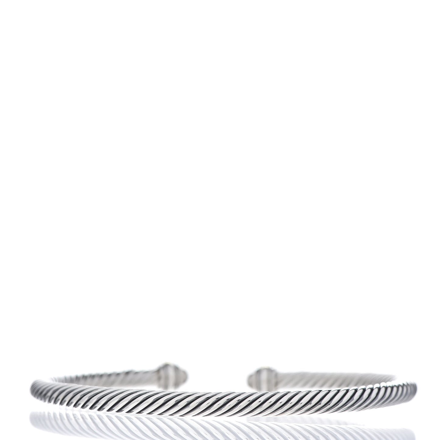 Sterling Silver 18K Yellow Gold 4mm Cable Classics Bracelet