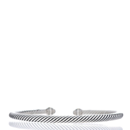 David Yurman Sterling Silver 18K Yellow Gold 4mm Cable Classics Bracelet 3 of 4