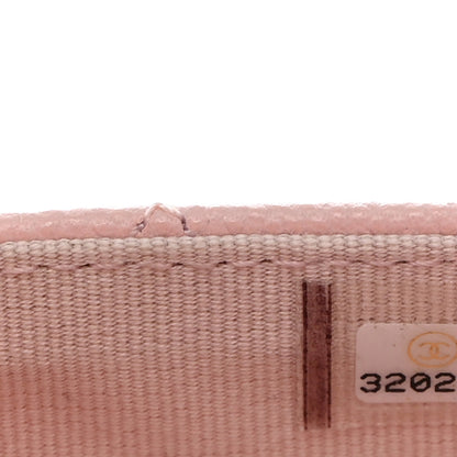 Chanel Caviar Quilted Crystal CC Large Gusset Flap Wallet Pink 7 of 8