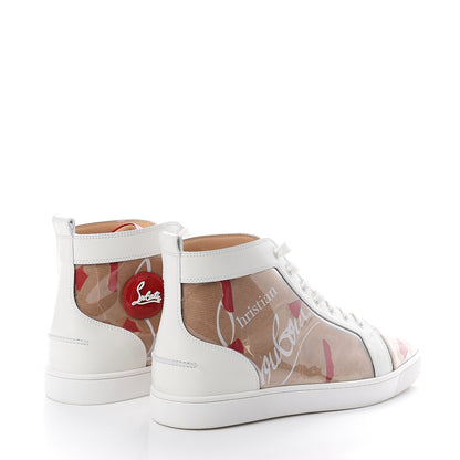 Christian Louboutin Loubi Kraft PVC Mens Louis High Top Sneakers 46 Multi 4 of 7