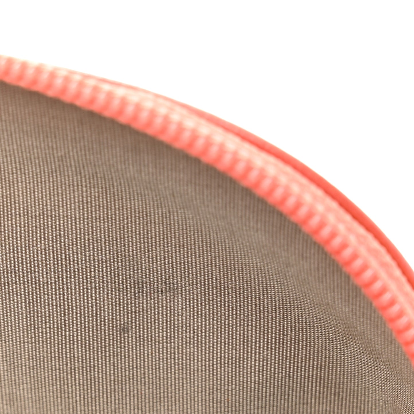 Goatskin Jacket Embossed Cosmetic Case Orange