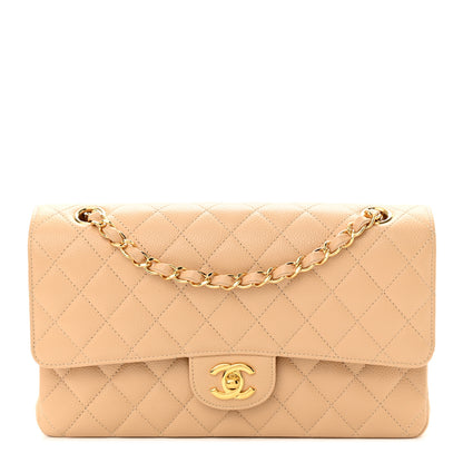 Chanel Caviar Quilted Medium Double Flap Beige 1 of 12