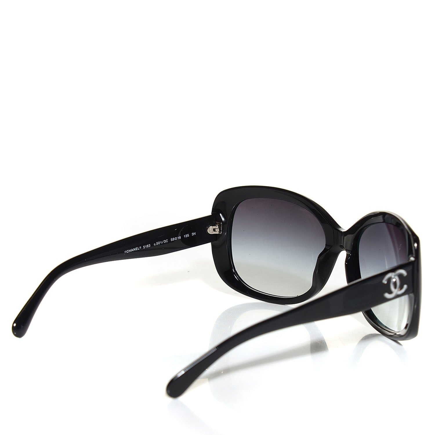 Chanel CC Logo Sunglasses 5183 Black 2 of 5