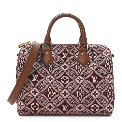 Louis Vuitton Jacquard Since 1854 Speedy Bandouliere 25 Bordeaux 1 of 10