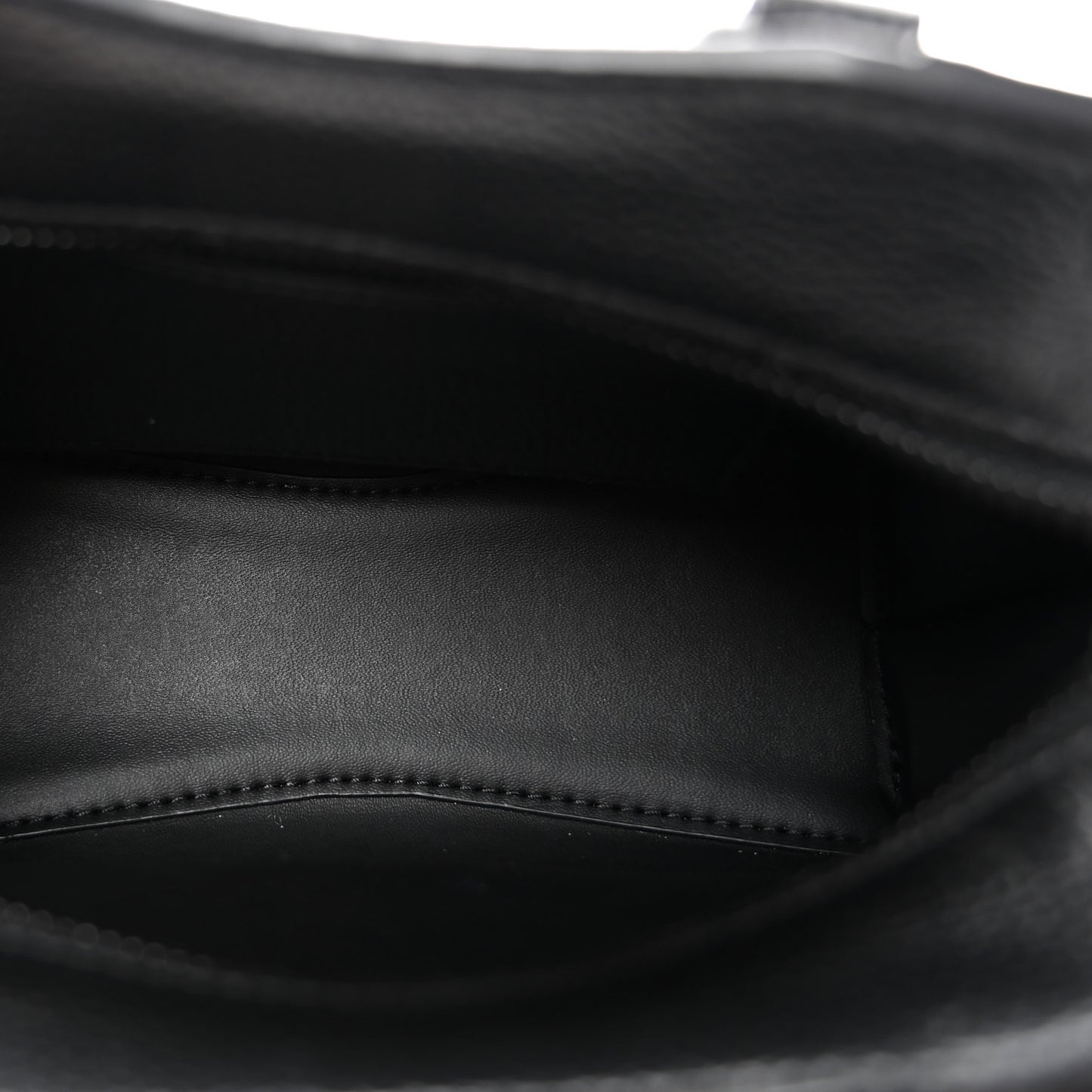 Grained Calfskin Neo Classic Black Hardware Nano City Crossbody Black