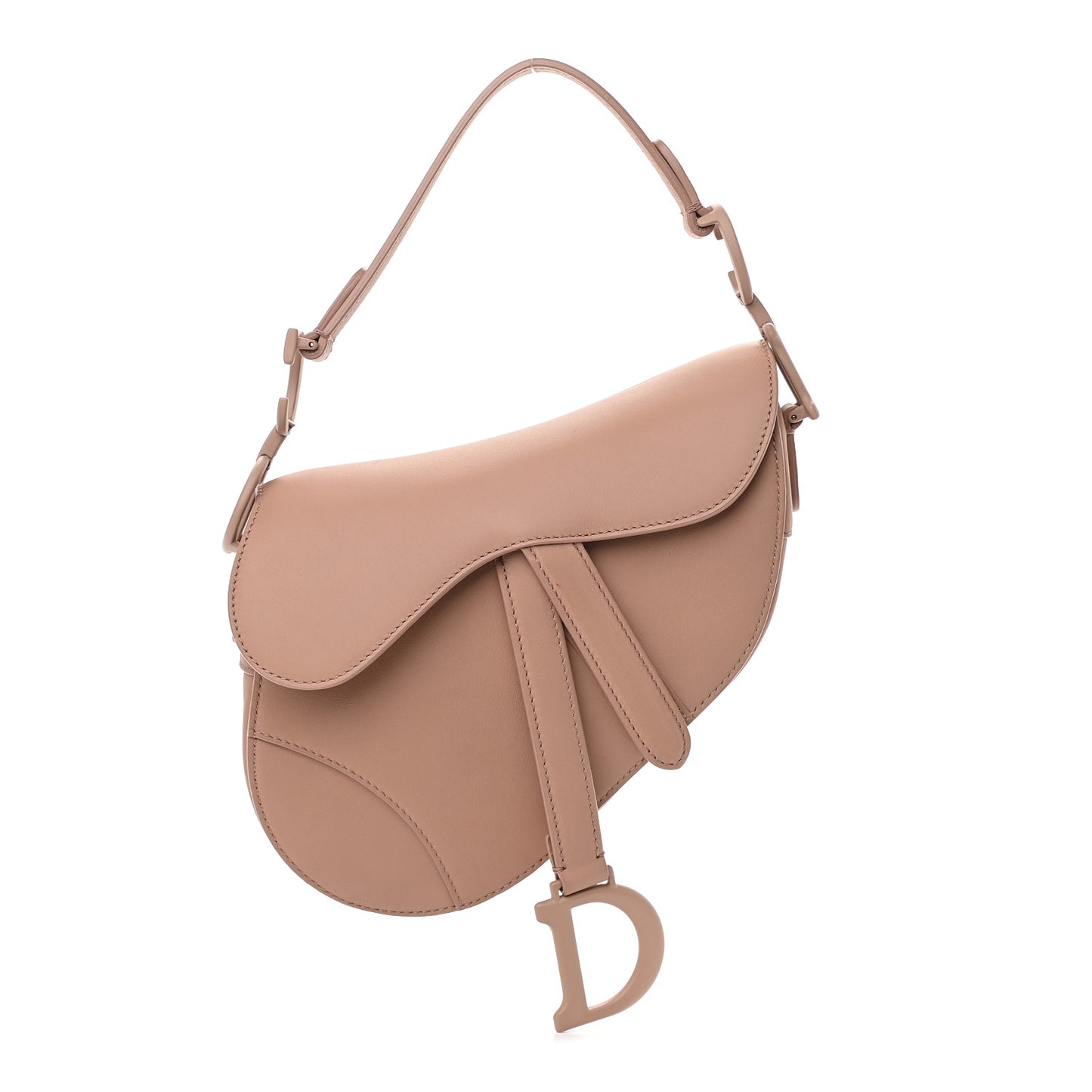 Calfskin Mini Saddle Bag Blush