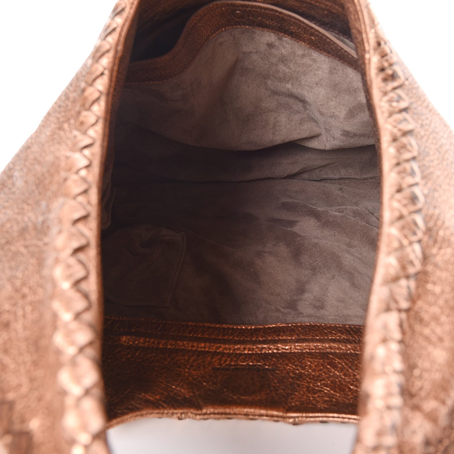 Bottega Veneta Metallic Cervo Deerskin Large Hobo Rame Ossidato 5 of 11