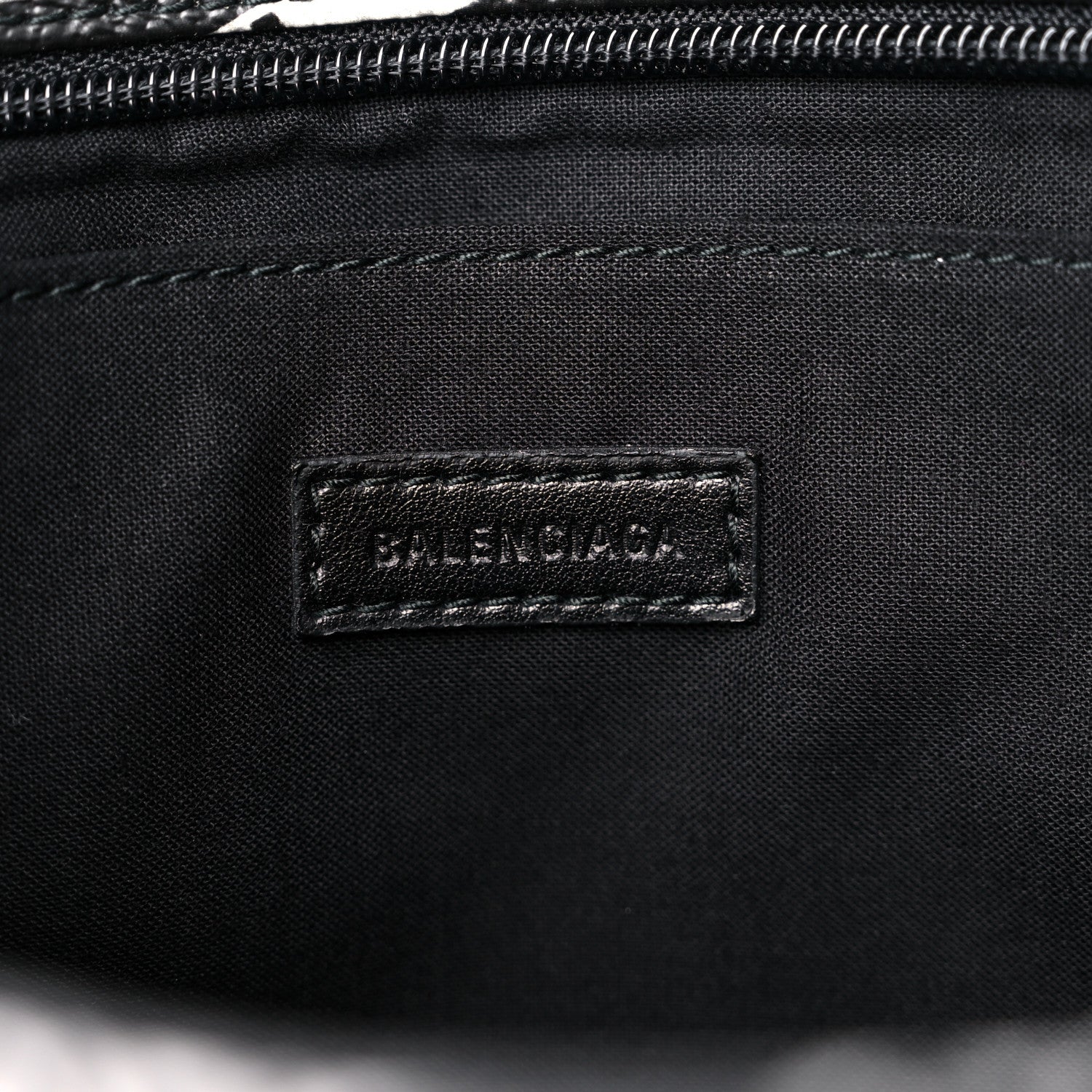 Balenciaga Coated Canvas Losange Monogram Zip Pouch Black Grey 6 of 9
