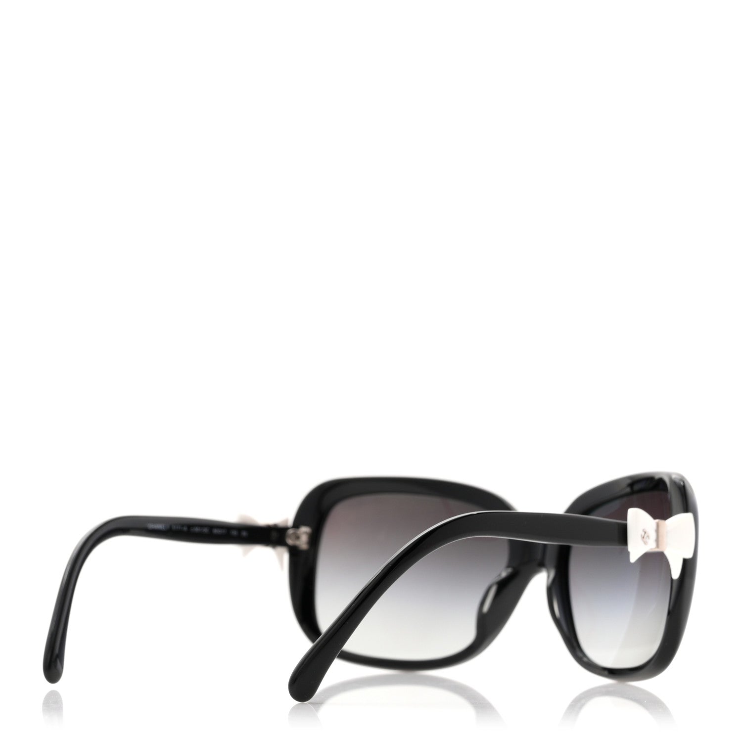 Chanel CC Bow Sunglasses 5171 Black White 4 of 7