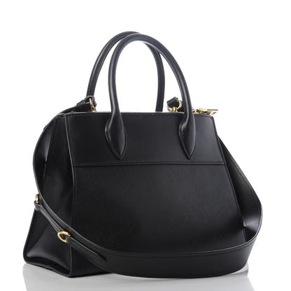 Prada Saffiano City Calfskin Small Esplanade Tote Black 3 of 8