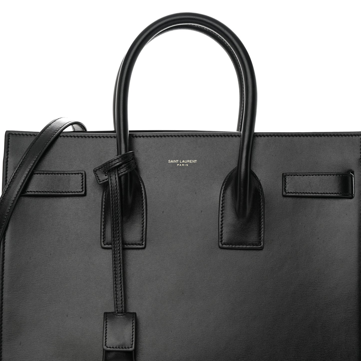 Calfskin Small Sac De Jour Black