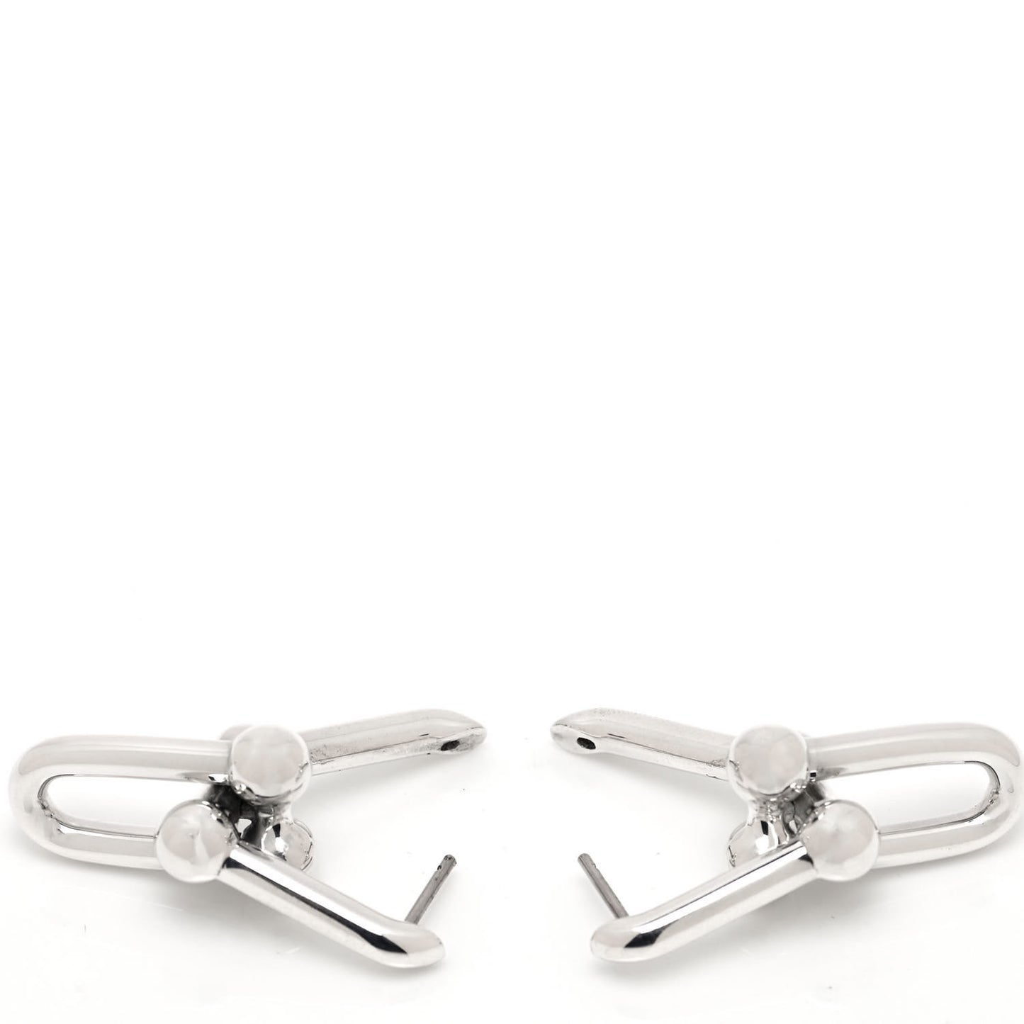 Sterling Silver Large HardWear Link Earrings