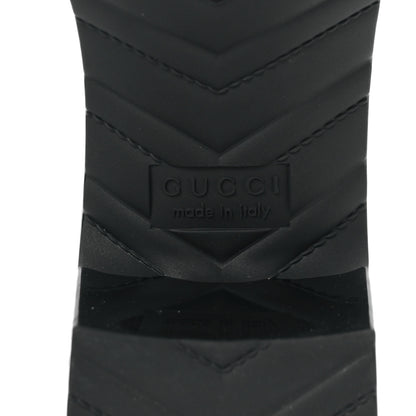 Gucci Rubber Gucci Logo Womens Platform 20/60mm Slide Sandals 38 Black 6 of 7