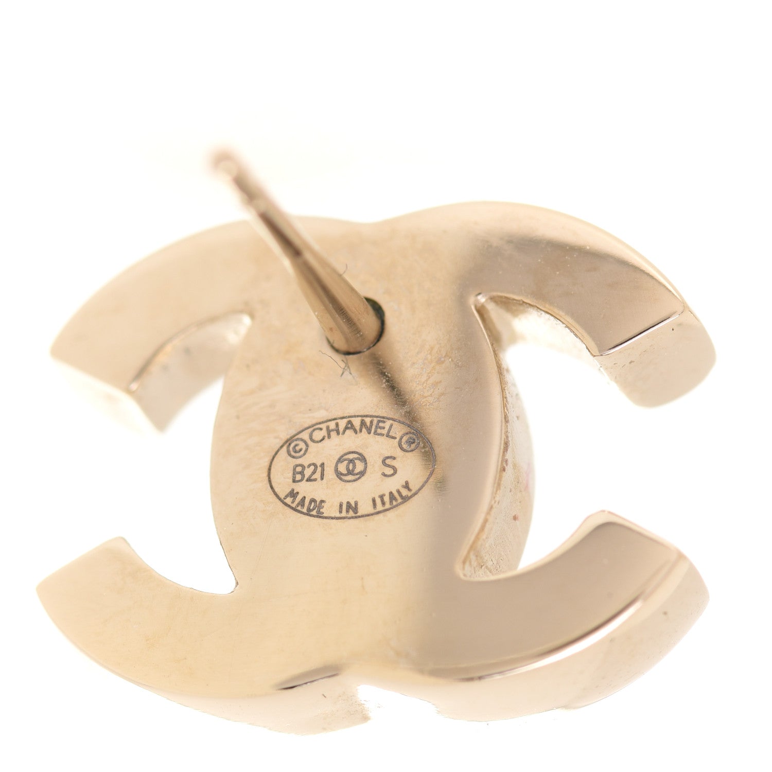 Chanel Metal CC Turnlock Earrings Gold 4 of 5