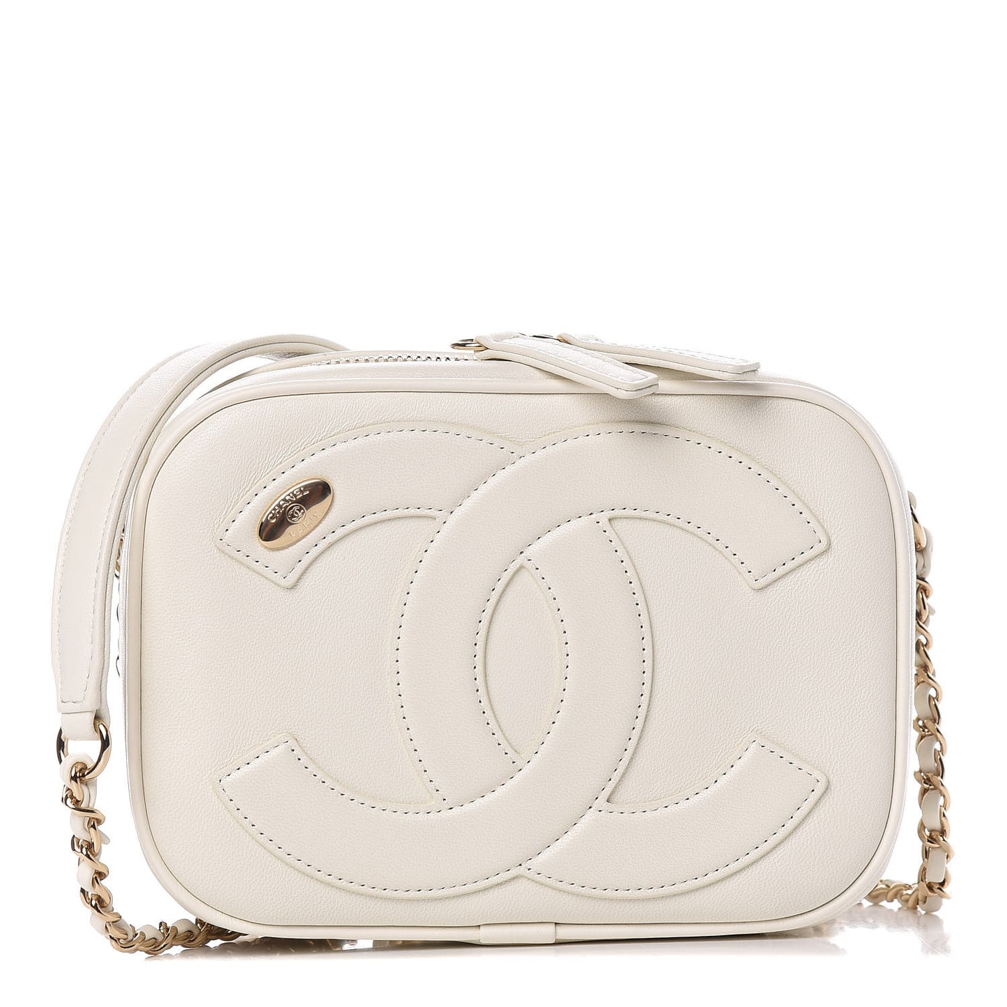 Lambskin CC Mania Camera Case White