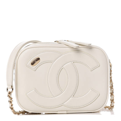 Chanel Lambskin CC Mania Camera Case White 1 of 12