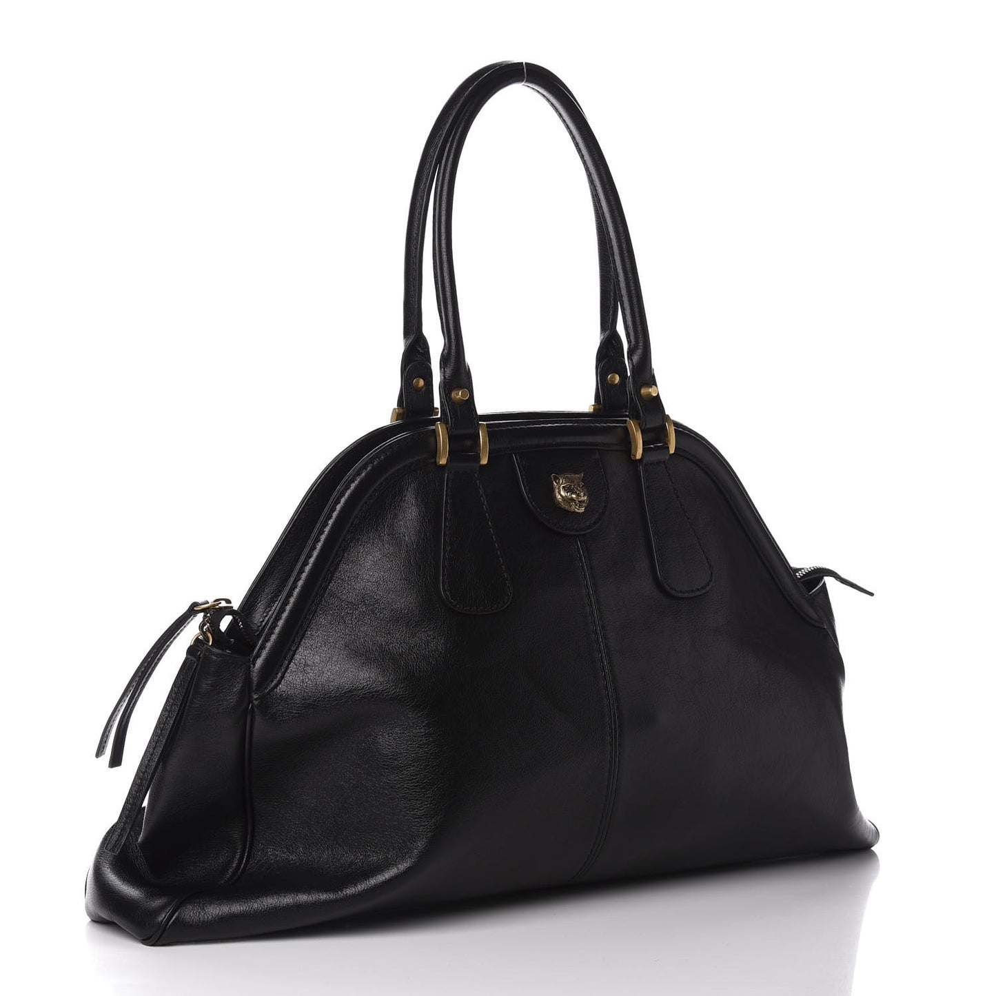 Calfskin Large Re(Belle) Top Handle Bag Black