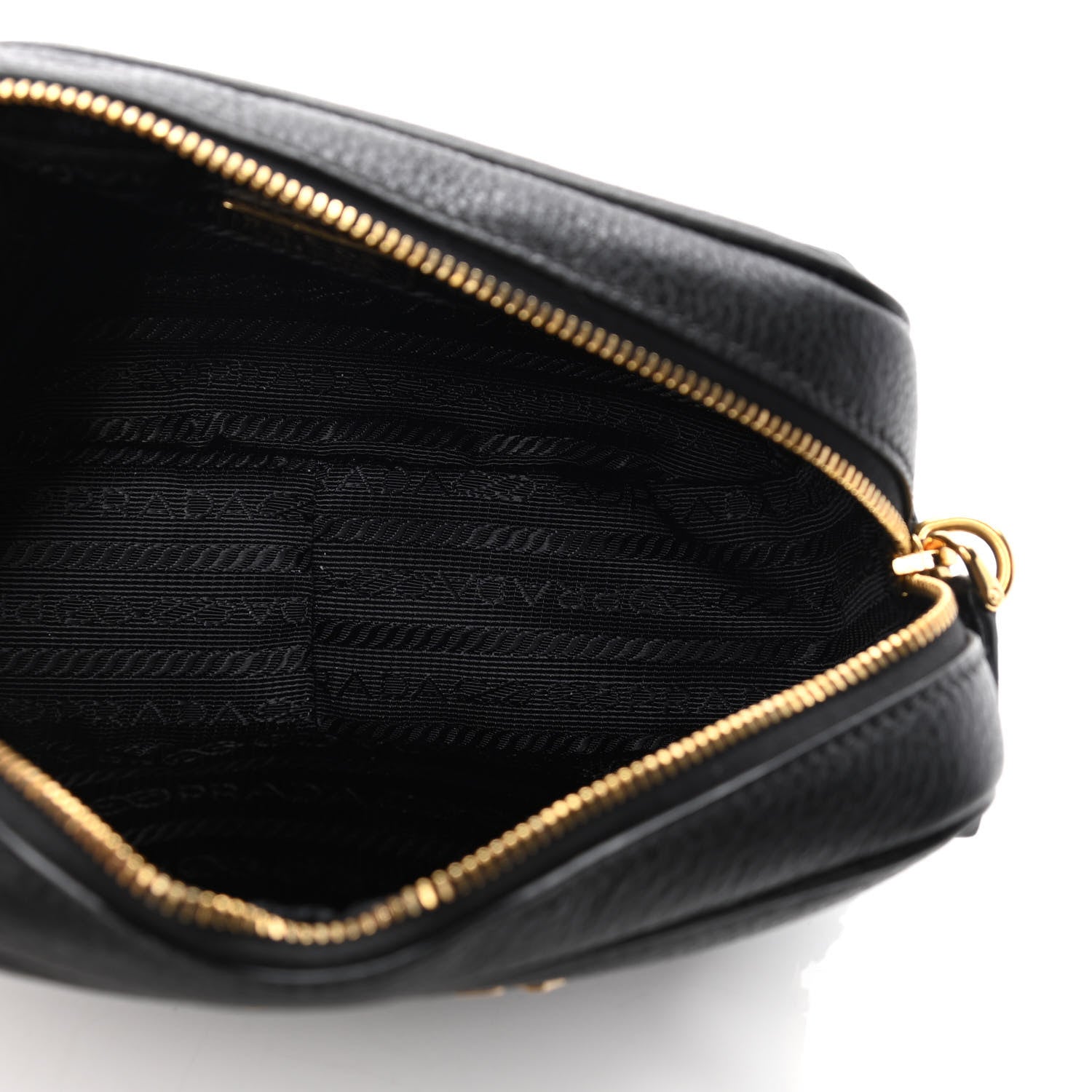 Prada Vitello Daino Wristlet Black 4 of 4
