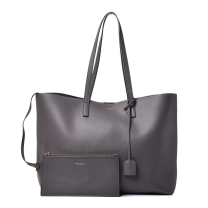 Saint Laurent Calfskin Large Shopping Tote Fog 1 of 9