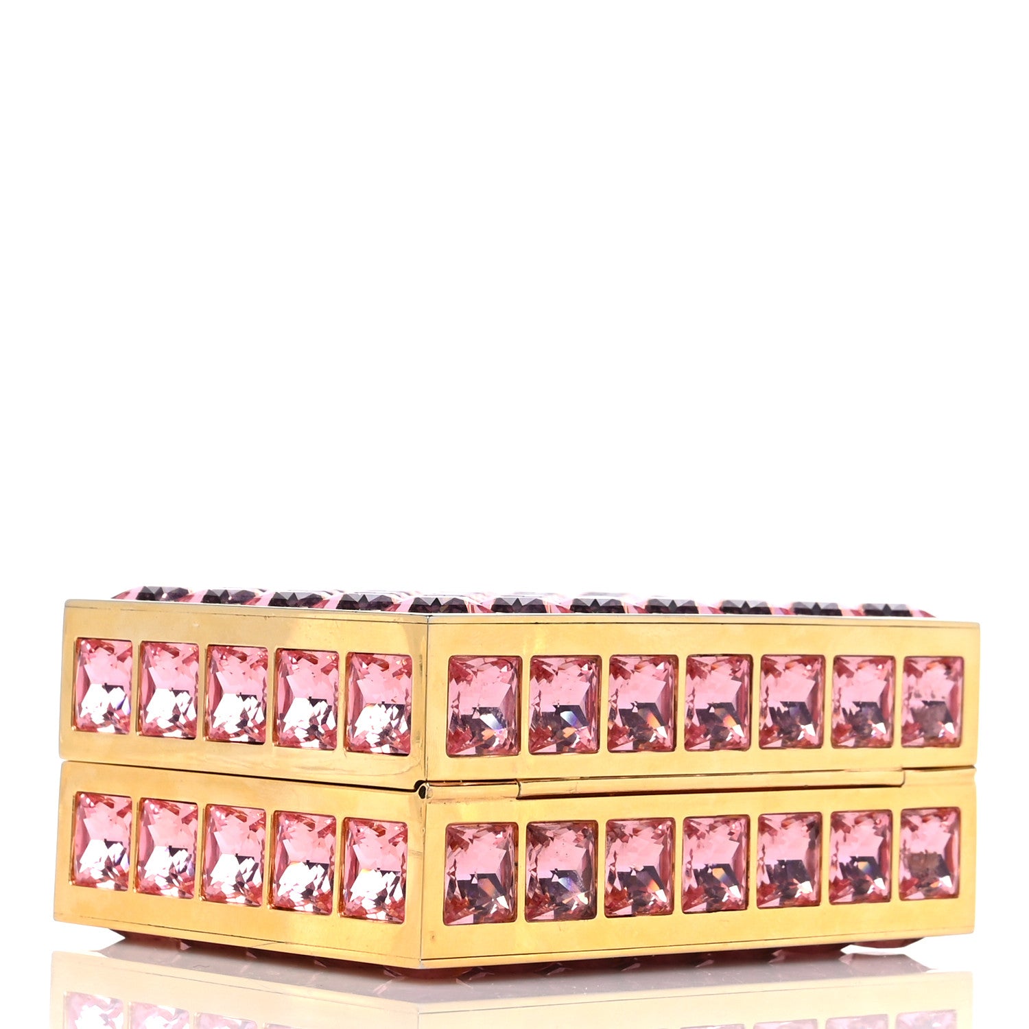 Judith Leiber Austrian Crystal Princess Minaudiere Pink 4 of 12