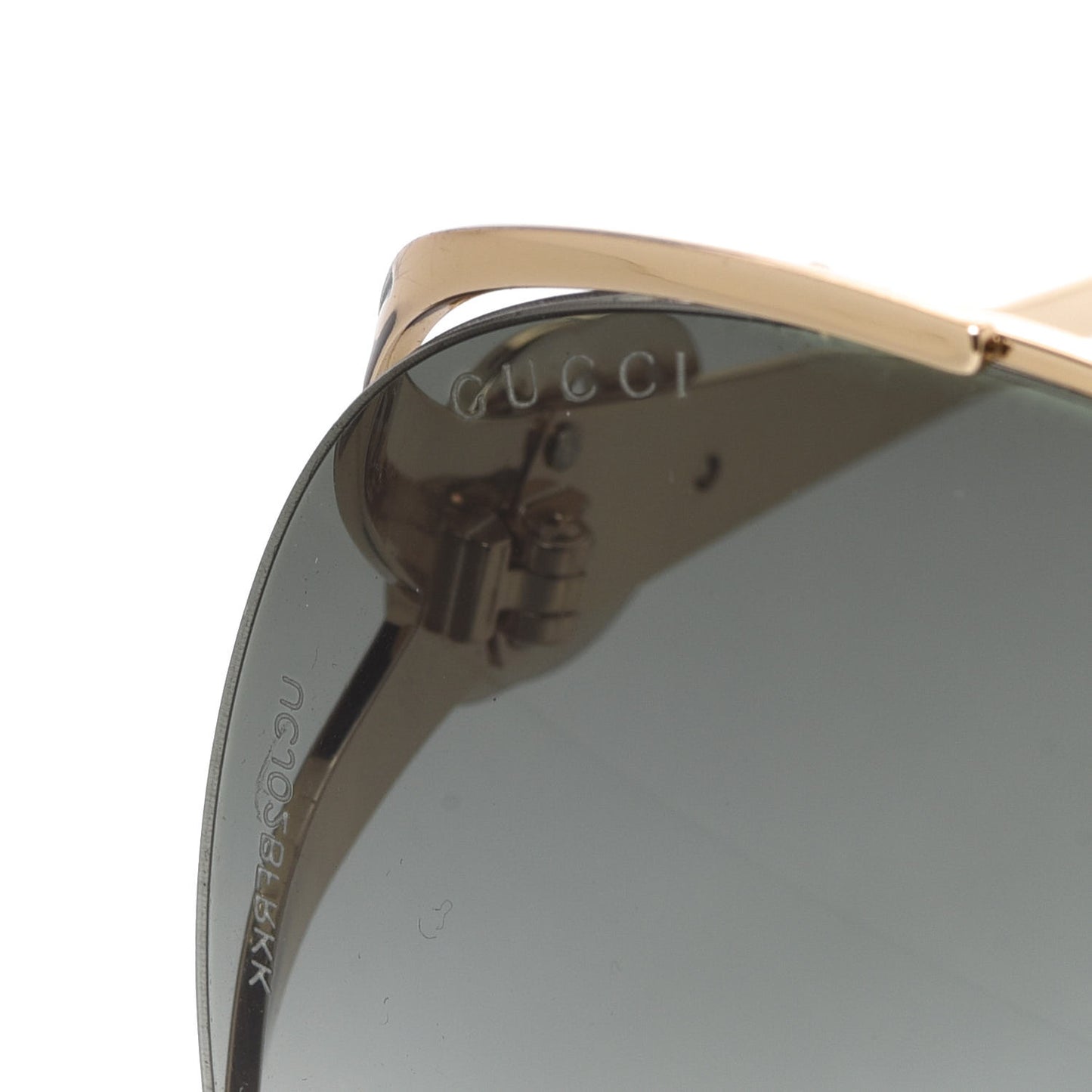 Metal Oversized Round Frame GG0225S Sunglasses Gold