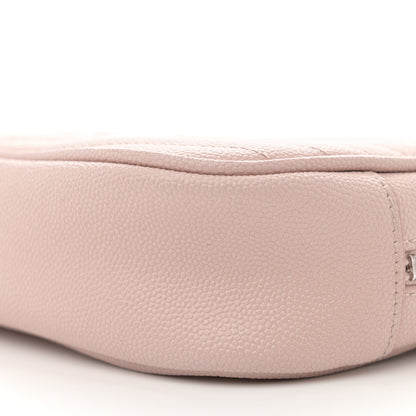 Saint Laurent Grain De Poudre Matelasse Monogram Mini Lou Camera Bag Marble Pink 10 of 10