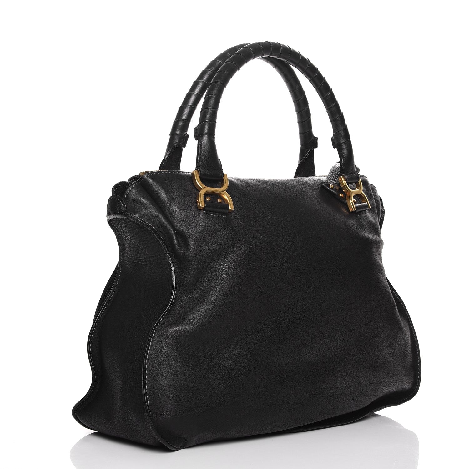 Chloe Calfskin Large Marcie Satchel Black 3 of 13