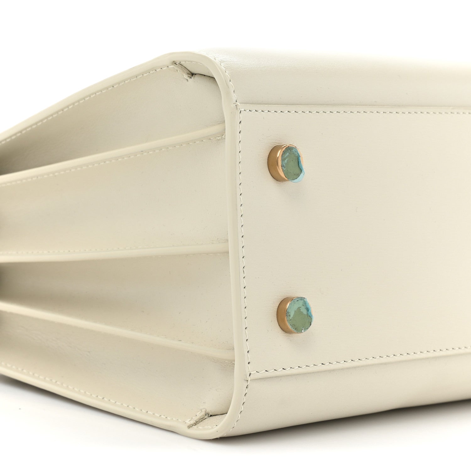 Saint Laurent Calfskin Baby Sac De Jour Dove White 10 of 15