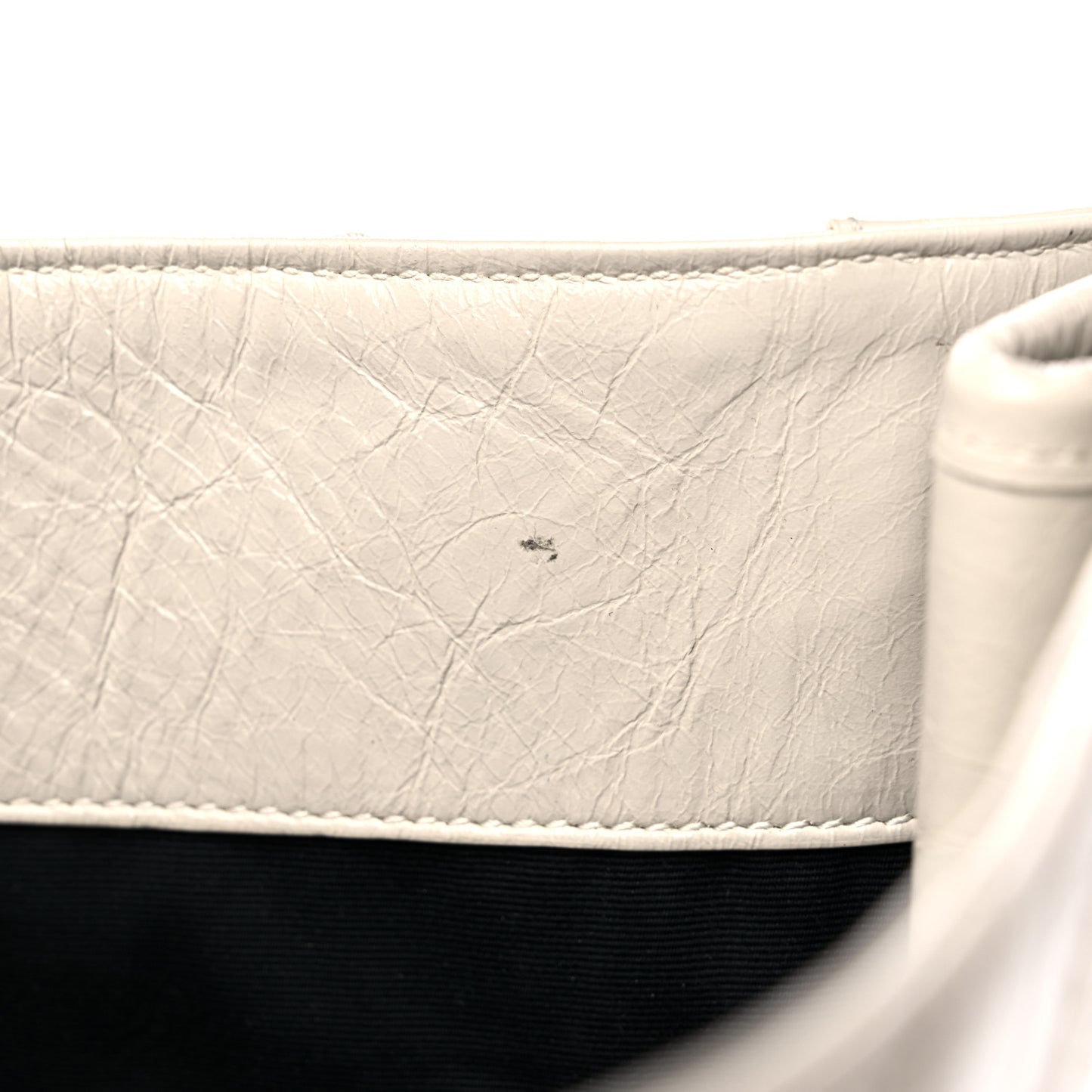 Crinkled Calfskin Matelasse Monogram Large Niki Shopper Tote Cream Soft