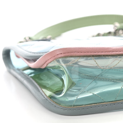 Chanel Lambskin PVC Quilted Medium Coco Splash Flap Blue Green 8 of 9