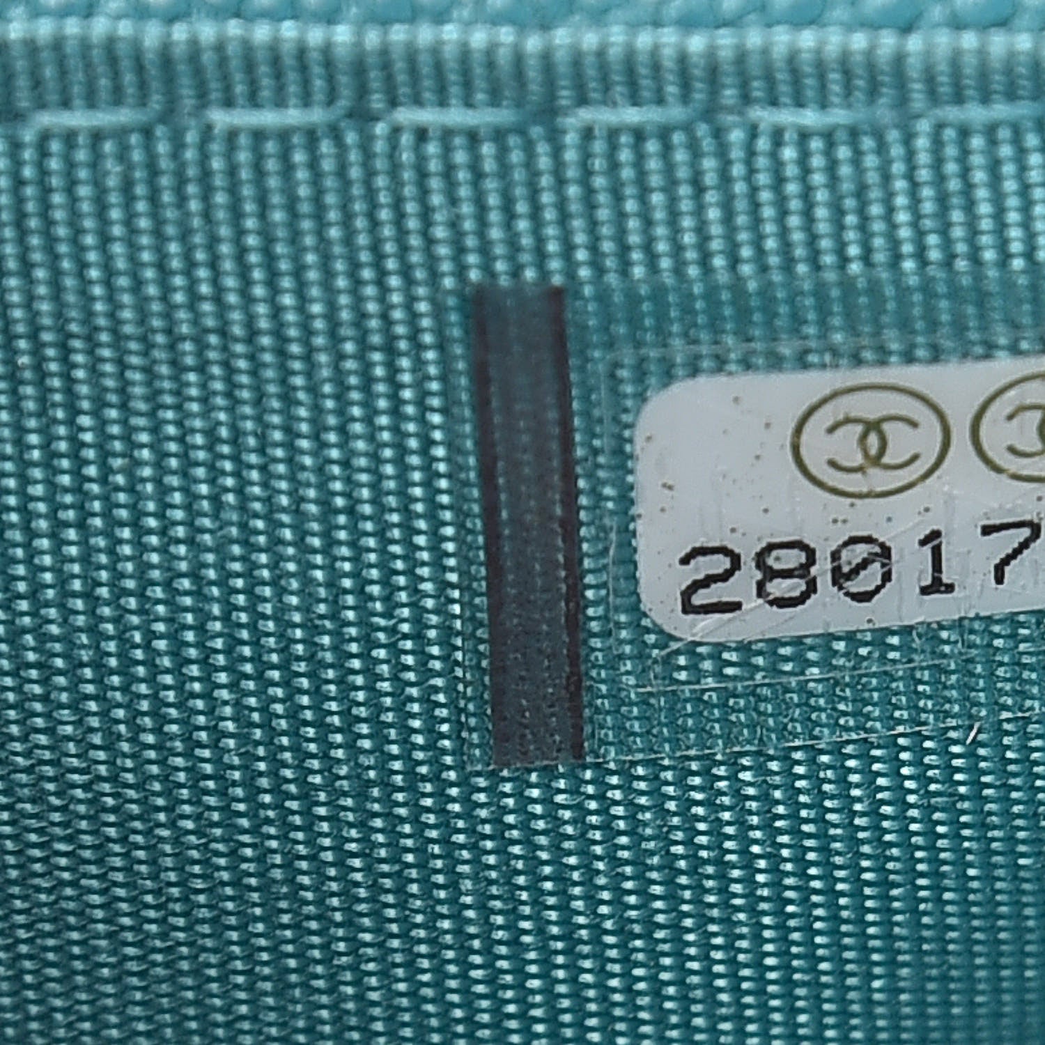 Chanel Caviar Quilted Boy Card Holder Wallet Turquoise 8 of 9