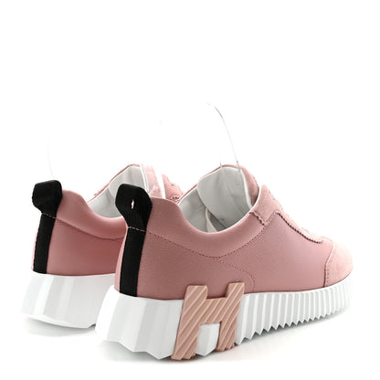 Hermes Sport Goatskin Suede Goatskin Womens Bouncing Sneakers 35.5 Rose Aquarelle 5 of 11