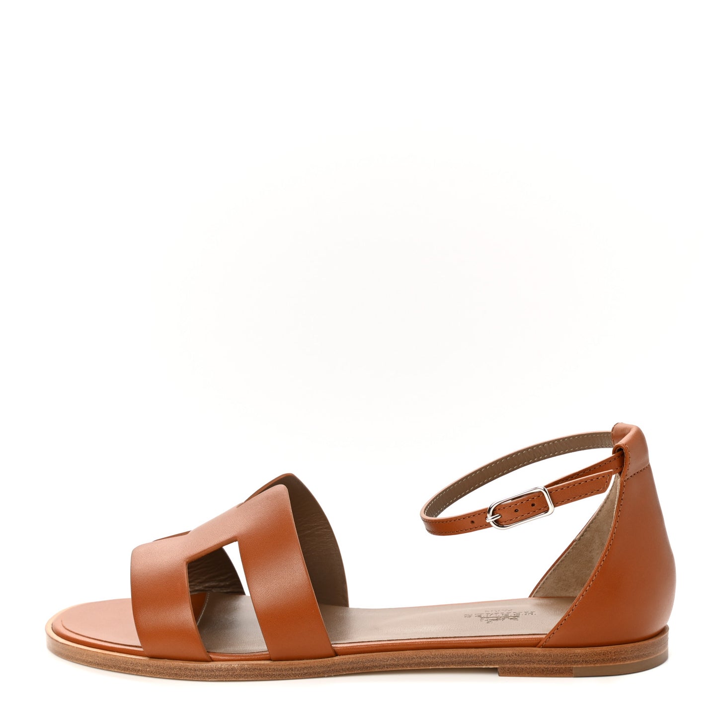 Calfskin Santorini Sandals 39 Naturel