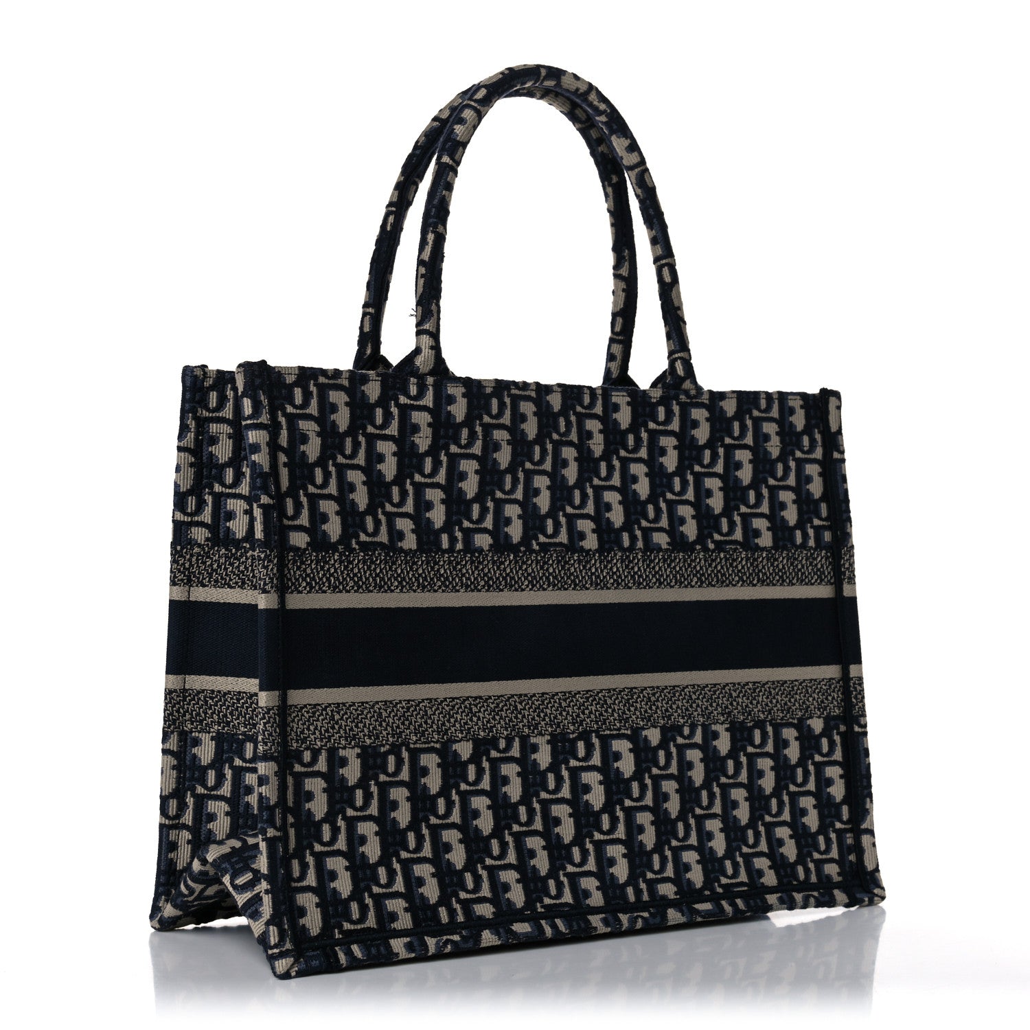 Christian Dior Oblique Medium Book Tote Blue Multicolor 3 of 10