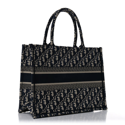 Christian Dior Oblique Medium Book Tote Blue Multicolor 3 of 10