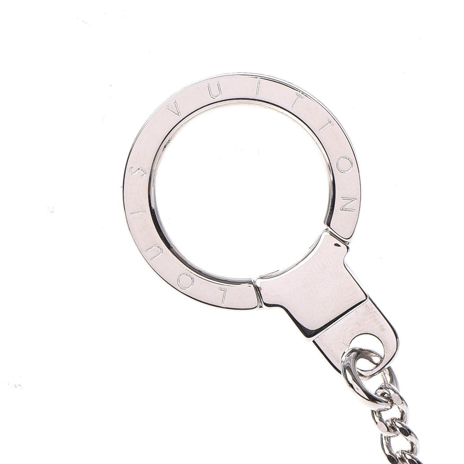 Louis Vuitton Pochette Extender Key Ring Chain Silver 3 of 4