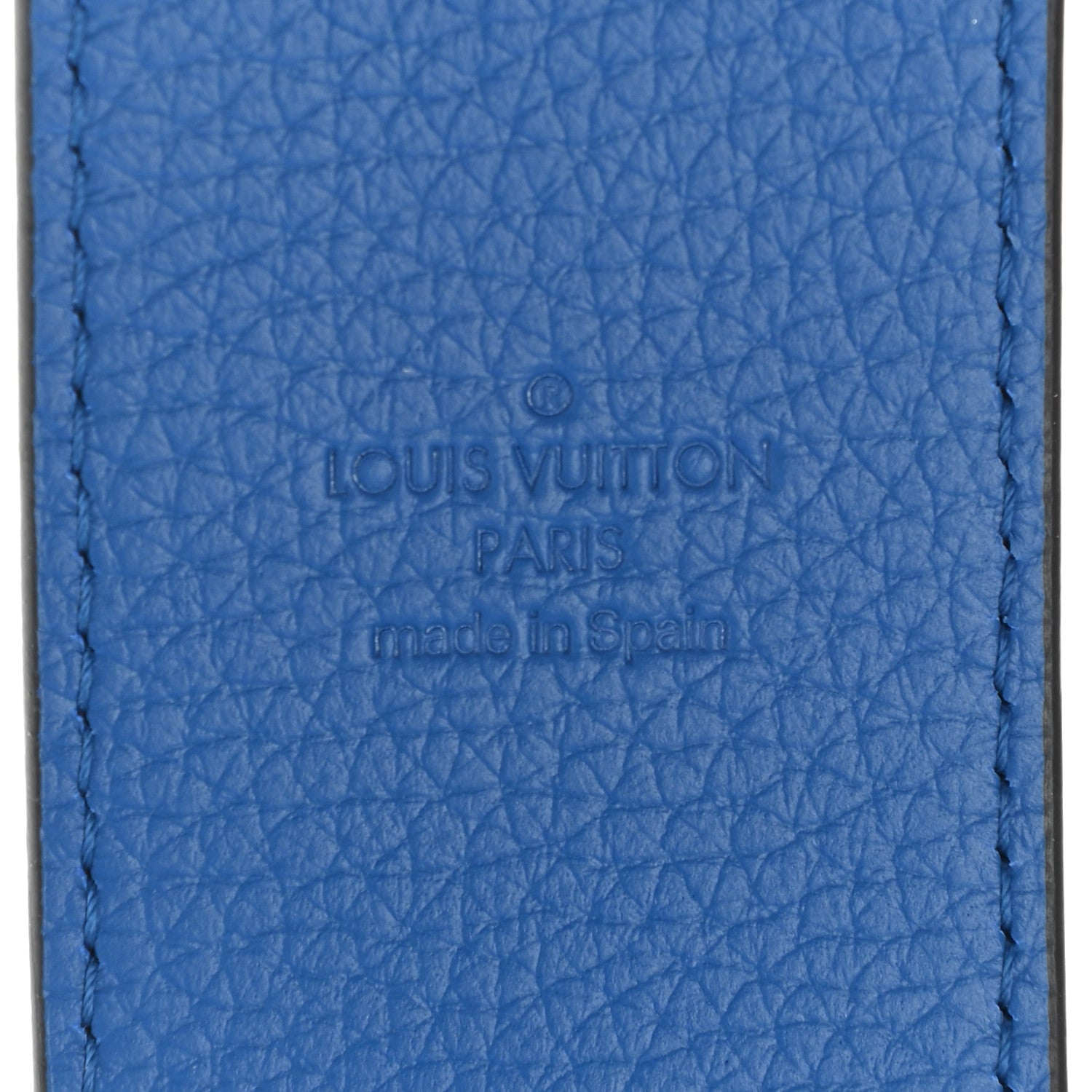 Louis Vuitton Taurillon Bandouliere Shoulder Strap Blue 4 of 6