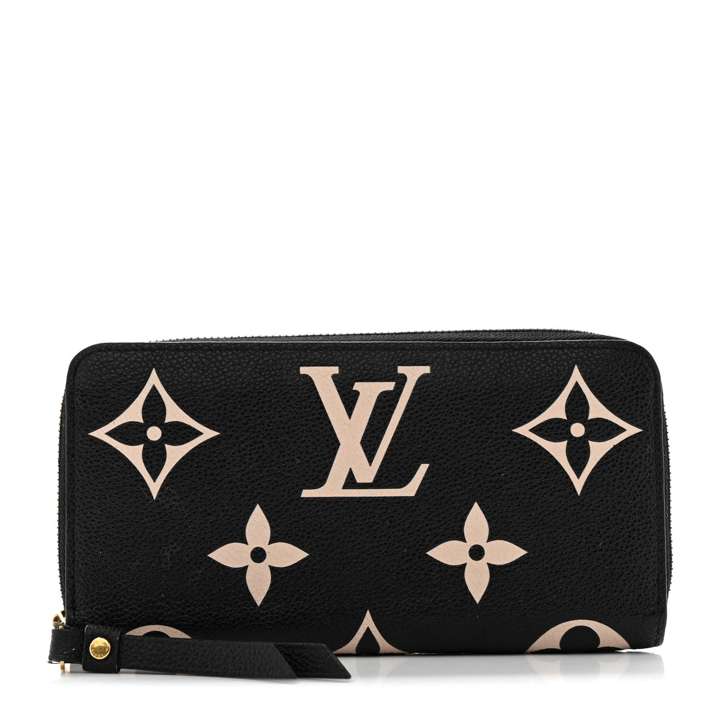 Empreinte Monogram Giant Zippy Wallet Black Beige