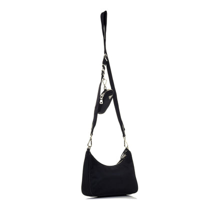 Prada Nylon Re-Edition 2005 Shoulder Bag Black 3 of 9