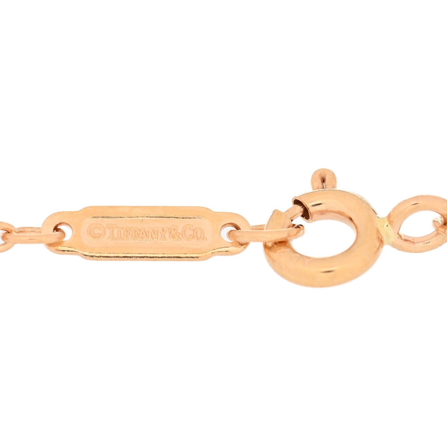 Tiffany 18K Rose Gold T Double Chain Bracelet 3 of 3