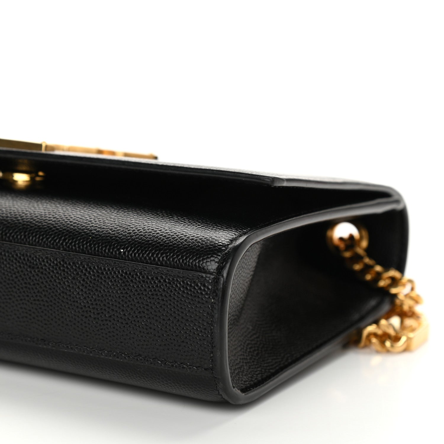 Saint Laurent Grain De Poudre Small Monogram Kate Satchel Black 9 of 14