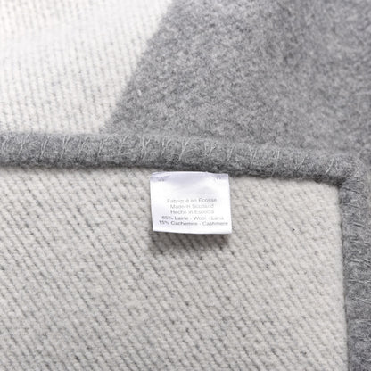 Hermes Wool Cashmere Avoine Blanket Craie Gris 3 of 4