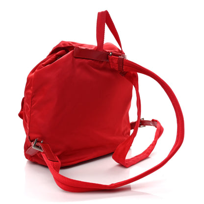 Prada Tessuto Nylon Saffiano Vela Medium Backpack Fuoco 3 of 10