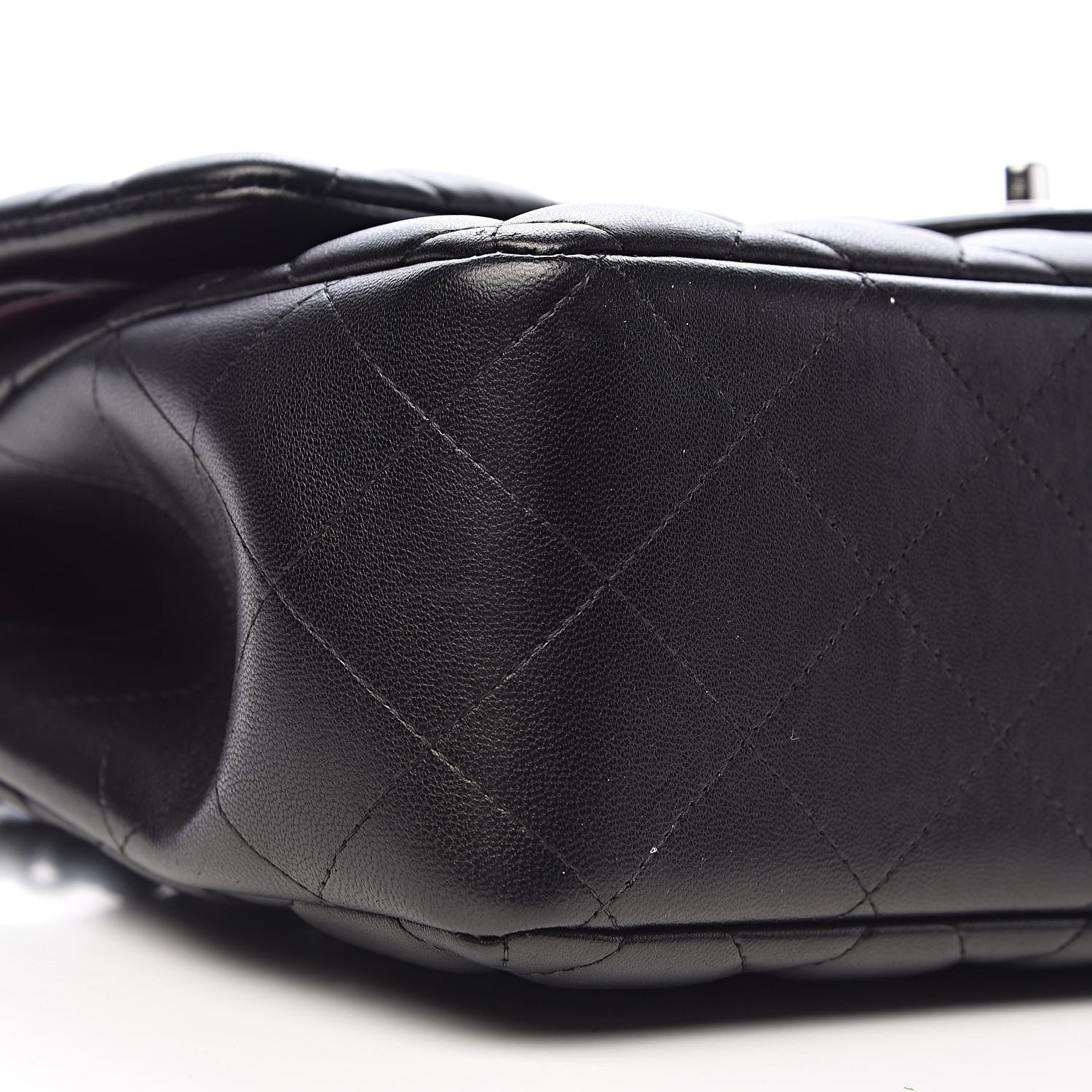 Chanel Lambskin Quilted Jumbo Double Flap Black 10 of 12