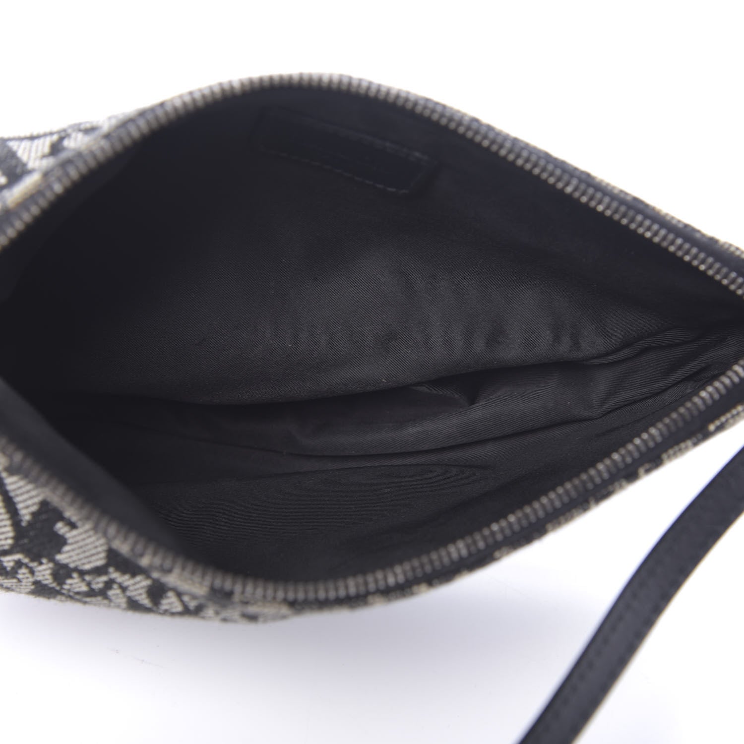 Christian Dior Monogram Mini Saddle Pochette Black 5 of 10