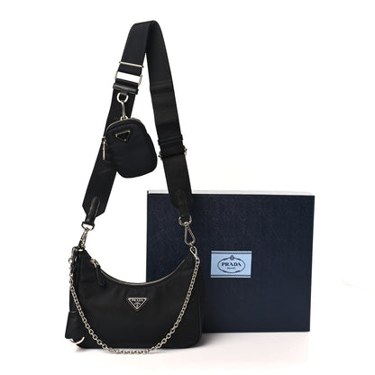 Prada Nylon Re-Edition 2005 Shoulder Bag Black 9 of 9