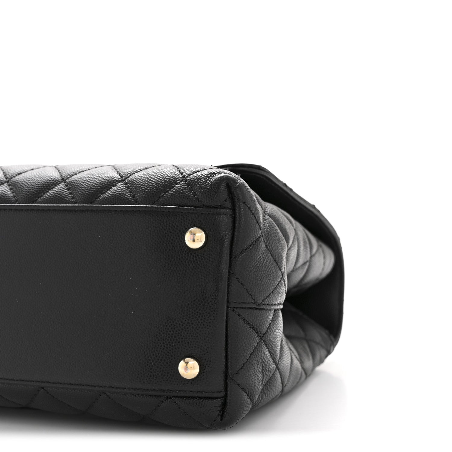Chanel Caviar Quilted Small Coco Handle Flap Black 10 of 15