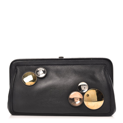 Bottega Veneta Lambskin Clutch Black 1 of 10