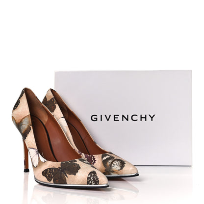 Givenchy Lambskin Print Pointed Toe Pumps 37.5 Multicolor 10 of 10