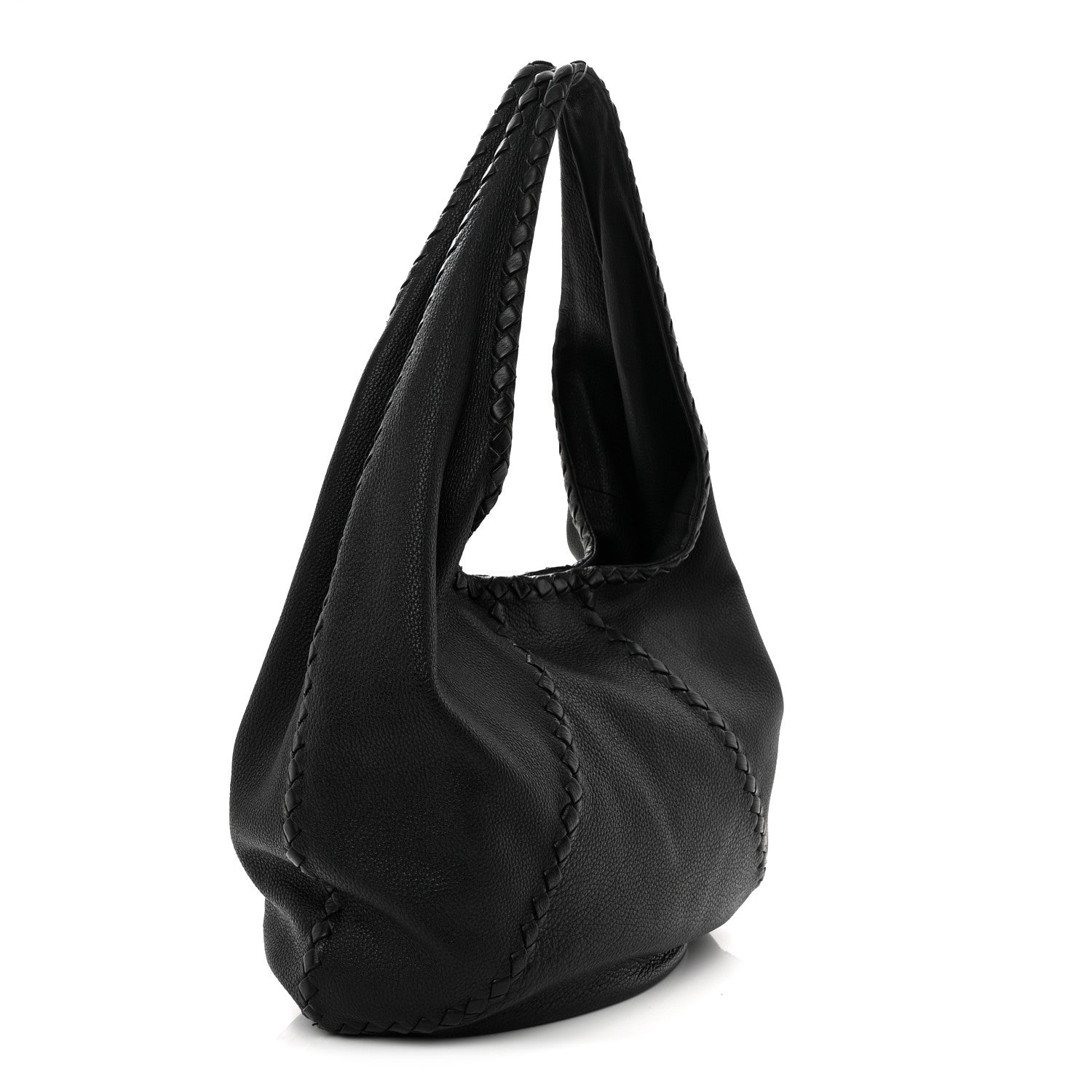 Bottega Veneta Cervo Deerskin Large Hobo Black 3 of 12